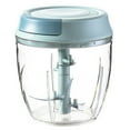 thumbnail image 1 of Coofit Manual Garlic Chopper Mini Stainless Steel Portable Onion Crusher Food Chopper, 1 of 10