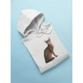 thumbnail image 3 of Cute Abyssinian Sitting Down Hoodie Women -Image by Shutterstock, Female x-Large, 3 of 4