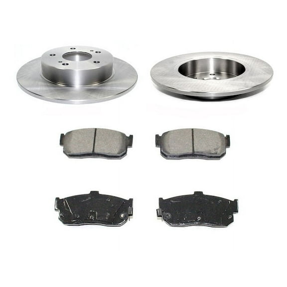 Rear Brake Pad and Rotor Kit - Compatible with 1996 - 2000 INFINITI I30 1997 1998 1999