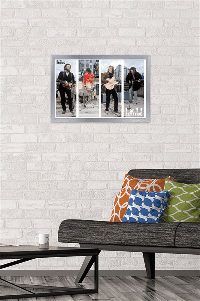 The Beatles - Let It Be Bars Wall Poster, 14.725" x 22.375", Framed