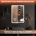 thumbnail image 5 of Espejo Con Luz Led Baño Touch 3 Modo Con Antivaho 70*50cm plata, 5 of 5