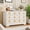 White, variant on 6 Drawer Dresser for Bedroom, 47.2'' Mid Century Modern 6 Drawer Dresser with Fluted Detail, Wooden Chest of Drawers,  Decorative Boho Style Large Capacity Storage for Dining Room