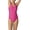 Festival Fuchsia, variant on Speedo Women's Logo Thin Strap One Piece Swimsuit (Festival Fuchsia, 10)