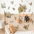 thumbnail image 1 of Calcomanías de pared de hojas de palma bohemias grandes, pegatinas de pared de hojas de otoño para sala de estar, dormitorio, TV, decoración de pared de fondo, 1 of 5