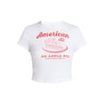 thumbnail image 5 of No Boundaries Americana Graphic Baby Tee, Women's and Women's Plus XXS-4X, 5 of 5