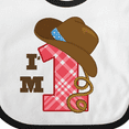 thumbnail image 4 of Inktastic Cowboy 1st Birthday Western Boys Baby Bib, 4 of 4