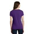 thumbnail image 2 of Port & Company LPC450V Ladies Fan Favorite V-Neck Tee, Team Purple, 4XL, Plus Size Tshirts, 2 of 5
