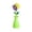 Vert, variante sur Brosse de Nettoyage de Produit / Brosse de Nettoyage de Cuisine Fleur Manche Long Brosse à Pot Brosse à Vaisselle Accessoires de Cuisine Outil de Nettoyage de Foyer