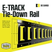 DC Cargo Etrack Rails 5 Horizontal Black Powder Coated E Track Rail 8-pack