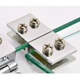 thumbnail image 2 of 4pcs Glass Door Clip Hinge, Stainless Steel Glass Door Hinge, Glass Folding Hinge, Door Clamp Hinge, Hinge for Kitchen Cabinet Glass Door, 2 of 5