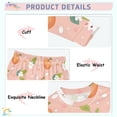 thumbnail image 4 of Dailycode Cotton Pajama Set Snug Fit Long Sleeve Top and Pants for 18M-8Y Peach Leaf Rabbit, 4 of 7