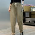 thumbnail image 4 of HUPOM Women'S Athletic Pants Women Capri Pants Trousers High Waist Rise Long Straight-Leg 4XL, 4 of 4