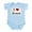 Sky Blue, variant on CafePress - I Love Jesus Infant Bodysuit - Baby Light Bodysuit, Size Newborn - 24 Months