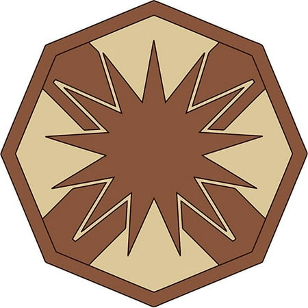 8 Inch Roof Support - 13th Corps Support Command Desert Camo 8 Inch Decal