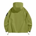 thumbnail image 3 of WTOBBY Men's Casual Hooded Workwear Jacket - Fashionable Versatile Design, Windproof Waterproof, Perfect for Outdoor Jobs, Daily Wear, and All-Purpose Use,Light Green XL, 3 of 3