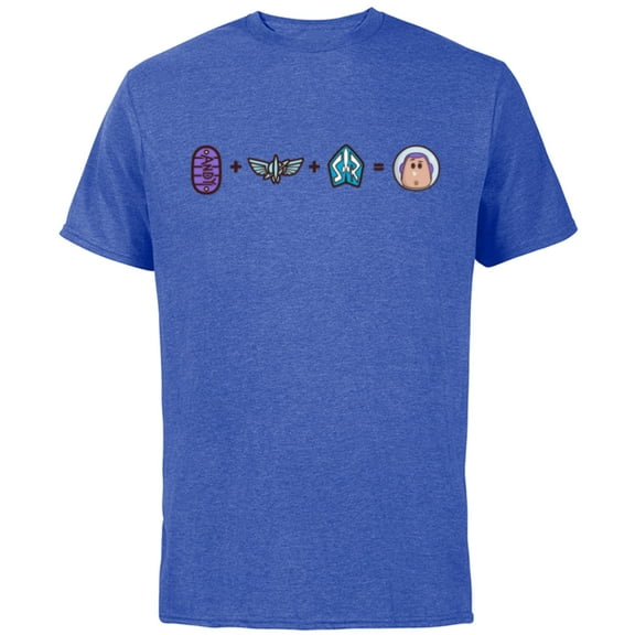 Disney and Pixar’s Toy Story Buzz Lightyear Emoji Code - Short Sleeve Cotton T-Shirt for Adults - Customized-Royal Heather