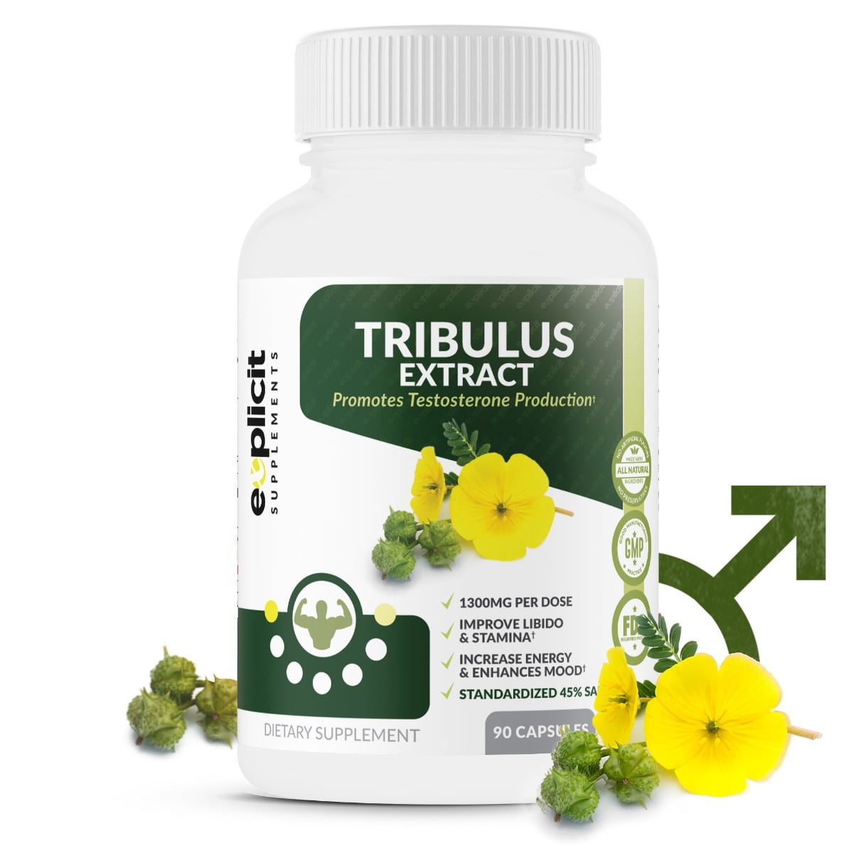 Top Tribulus Terrestris Extract with 45 Steroidal Saponins Max