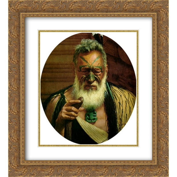 Charles Goldie 2x Matted 20x24 Gold Ornate Framed Art Print 'Tikitere