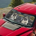 thumbnail image 2 of KUIFORTI Large Windshield Sun Shade Funny Pug Car Window Shade Keep Vehicle Cool Protect Your Car from Sun Heat & Glare Best UV Ray Visor Protector, 66.53" x 34.44", 2 of 5