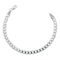 thumbnail image 1 of JOYARIS Pulsera Hombre Dama Cubana Abierta Barbada Plata 925 5 Mm Talla Largo/Ancho: 20 cm x 5 mm PT-0000447, 1 of 4
