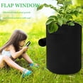 thumbnail image 4 of Potato Grow Bags, 4 Pack 10 Gallon Planting Heavy Duty Pouch Fabric Pots with Handles Premium Breathable Cloth Bags for Potato/Plant Container(Black), 4 of 7