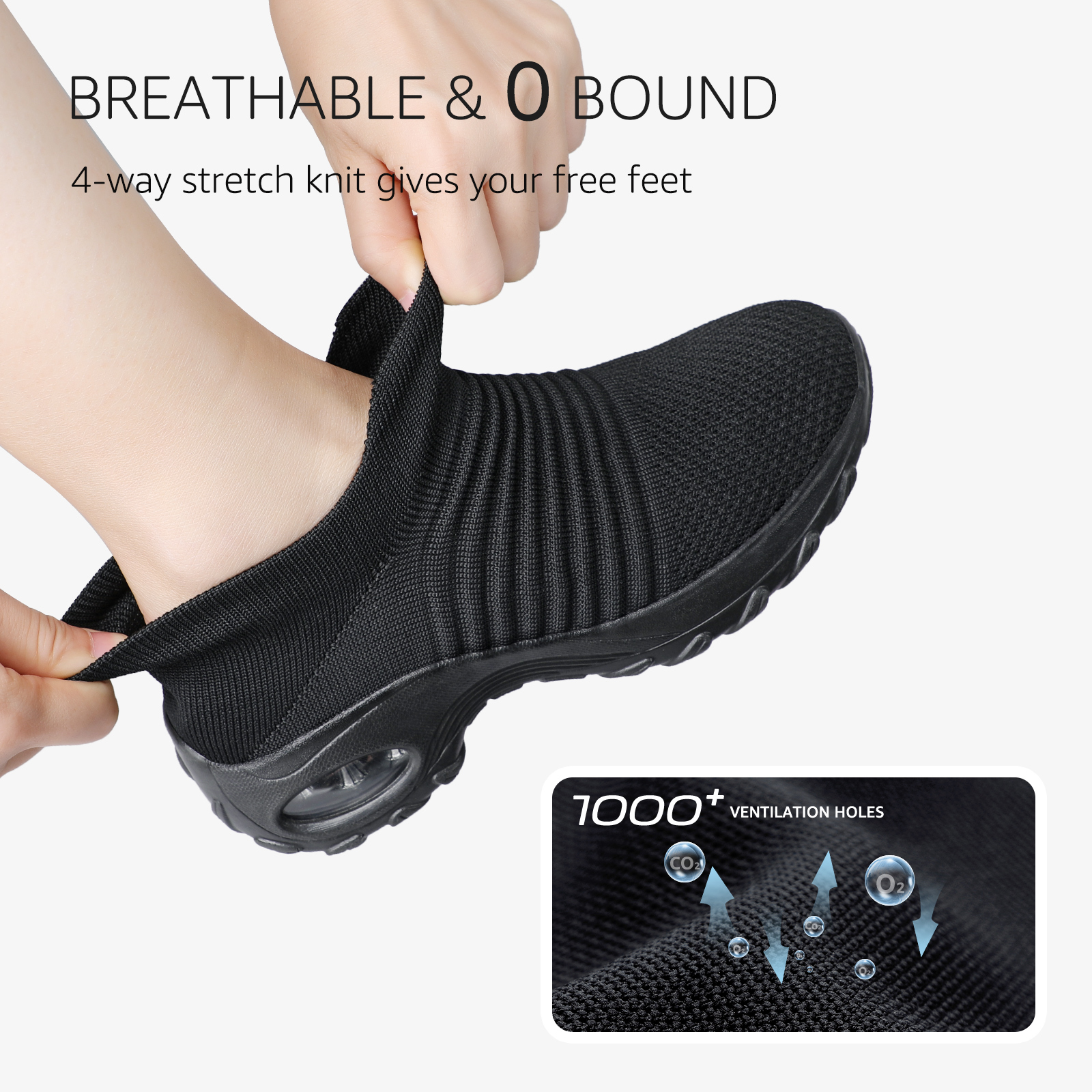 Teahoo Women's Walking Slip-On Sneakers photo 3