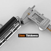 MIYAKO Heavy Duty Spring Loaded Handles - Surface Mount Speaker Cabinet Chromed Holders with Rubber Grip - Tool Box Handle Chrome Finish - Highly Strengthen Materials for Heavy Loads Set of 2 (1 Pair)