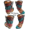 thumbnail image 4 of Urbalabs Western Cowboy Boot Vase 5.5 Inch Mini Cross Tassel Floral Pencil or Flower Vase Decorative Cowboy Boots Vases Home Office Rustic Decor Country Living Wedding Centerpiece, 4 of 7