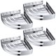 thumbnail image 1 of Aquaterior 4 Pack Bathroom Corner Shelf Wall Mounted Shower Caddy Triangular Aquaterior Modern, 1 of 4