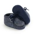 thumbnail image 5 of Baby Boys Girls Lace Up Leather Sneakers Soft Rubber Sole Infant Moccasins Newborn Oxford Loafers Anti-Slip Toddler Wedding Uniform Dress Shoes, 5 of 5