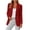Red, variant on CHUMUD Women's One Button Blazer Lapel Collar Long Sleeve Suit Jacket with Pockets Casual Business Office Spring Fall Outfits, S-3XL