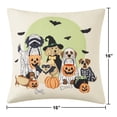 thumbnail image 4 of Mainstays 16" x 16" Reversible Decorative Outdoor Throw Pillow, Costume Dogs, 4 of 9