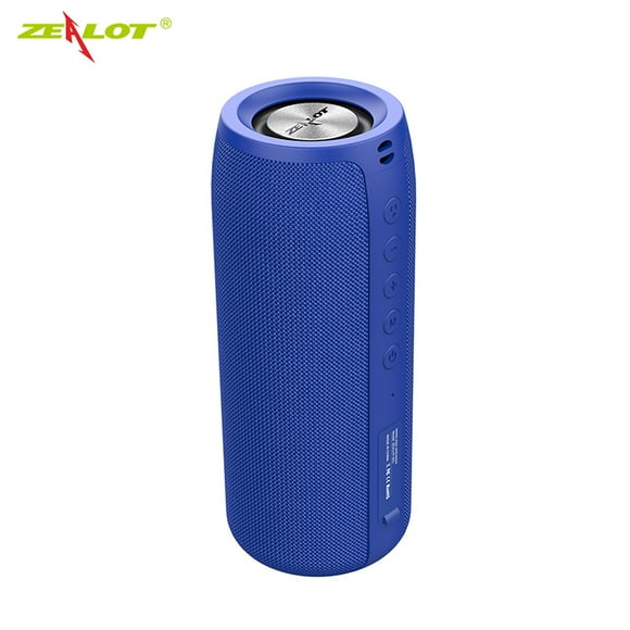 ZEALOT S51 Blue Portable Bluetooth Speaker Outdoor 10W TWS Connection High Quality Sound IPX5 Waterproof 8 hours use time Speaker