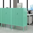 thumbnail image 4 of Knocbel 2-Door Free Standing Sideboard Metal Storage Locker Cabinet Steel Accent Cabinet with Adjustable Shelves for Home Office School Garage, 15.75"D x 31.5"W x 47.24"H Green, 4 of 8