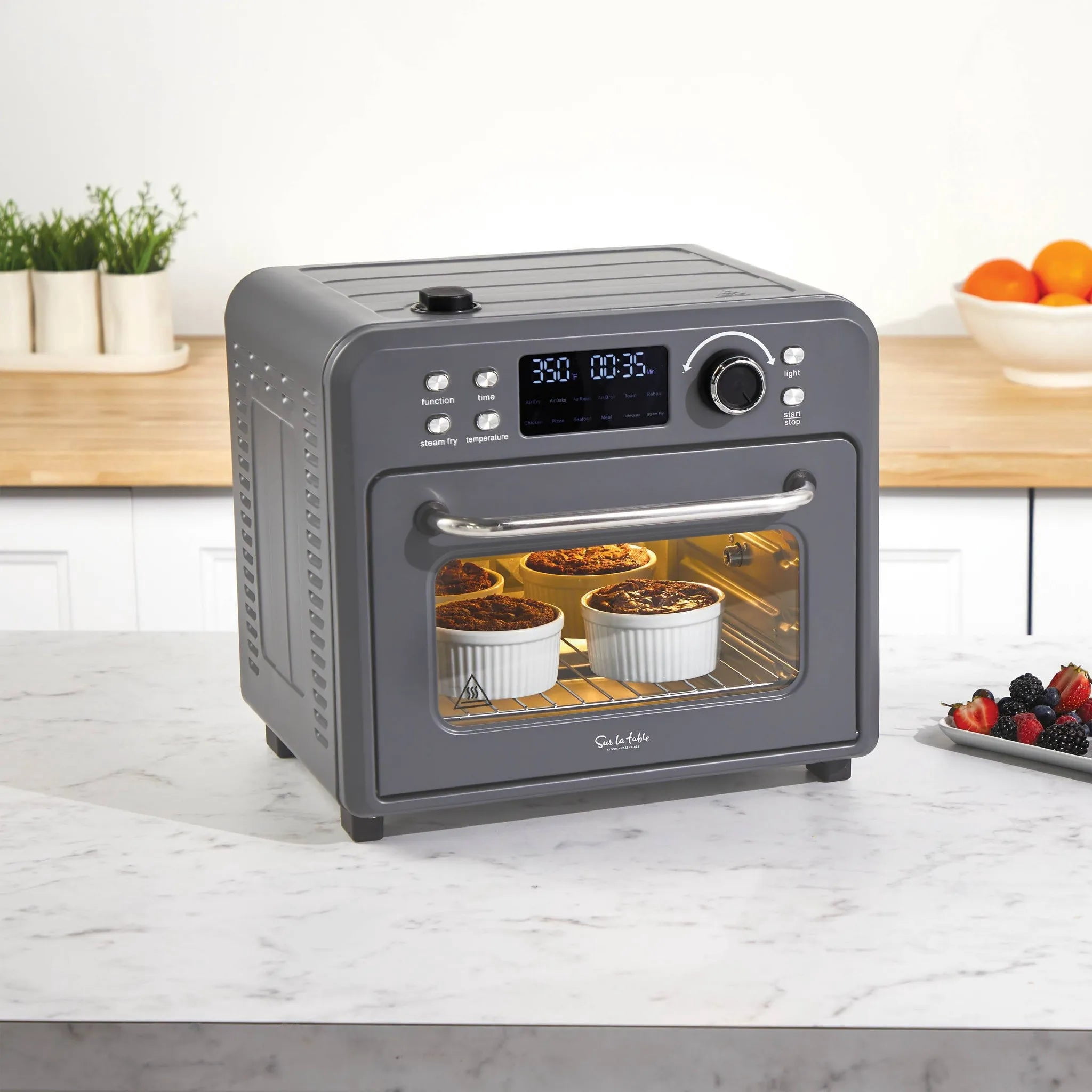 Sur La Table Kitchen Essentials 16qt Stainless Steel Air Fryer Oven with Steam