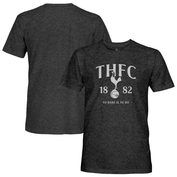 Men's 1863FC Black Tottenham Hotspur Established Location Vintage Tri-Blend T-Shirt