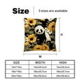 thumbnail image 5 of Panda Sunflower Velvet Decorative Throw Pillow Inserts - Set of 2, Chair Pillow Covers - Unique Patterns, 16x16, 18x18, 20x20 Inches for Home Decor & More, 5 of 6