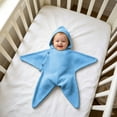 thumbnail image 2 of Faraee Funny Crochet Star Baby Sleep Sack Side Button Open Onesie Bag Newborn Wearable Hooded Sleep Blanket for Photo Prop (25.59IN), 2 of 5