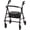 Black, variant on NOVA Breeze Rollator Walker with Seat for Seniors, Lightweight 17 lb Frame, 6 Wheels, Locking Hand Brakes, Padded Seat with Under-Seat Storage Pouch, Foldable Mobility Aid, Purple