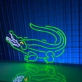 thumbnail image 2 of Handmadetneonsign Crocodile Neon Light | Gator Neon Light | Alligator Neon Light | Croc LED Light perfect for Bar, Wall Décor, 2 of 5