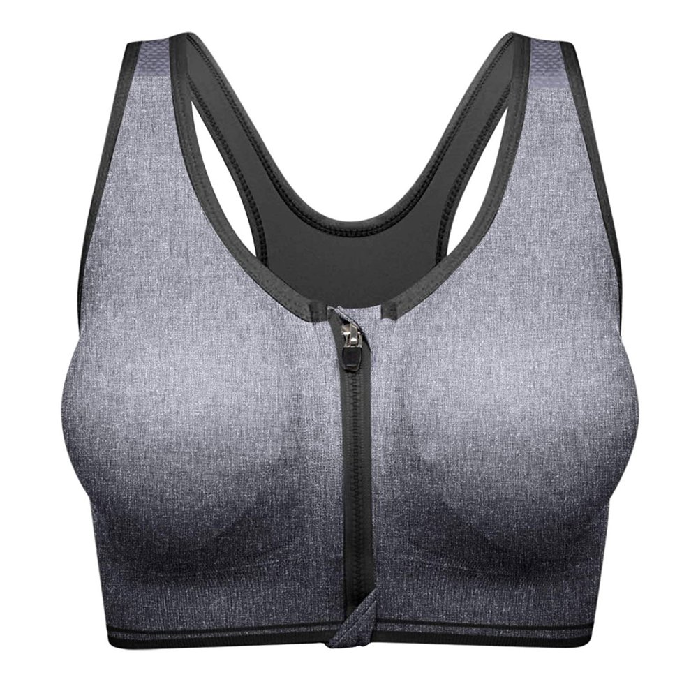 ClodeEU ClodeEU Women Sports Bra Front Opening Closing Zipper without