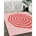 thumbnail image 3 of Ahgly Company Machine Washable Indoor Rectangle Transitional Pink Area Rugs, 2' x 5', 3 of 7