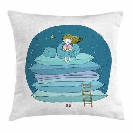 Kids Throw Pillow Cushion Cover Little Girl Sitting On The Top Of A Inspiration Little Girl Decorative Pillows Kids Throw Pillow Cushion Cover Little Girl Sitting On The Top Of A Inspiration Little Girl Decorative Pillows