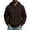 Coffee, variant on FRSASU Men's Zip Up Plain Hooded Sweatshirts Casual Long Sleeve Fleece Hoodie with Kangaroo Pockets White
