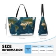 thumbnail image 4 of Disketp World Map Bolsa de Playa de Gran Capacidad, Bolso Impermeable y a Prueba de Arena para Mujer, Ideal para Playa, Piscina y Natación, 4 of 7