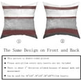 thumbnail image 5 of Burgundy Pillow Covers 18x18 Set of 2 Light Grey Gray White Modern Abstract Art Striped Throw Pillows Farmhouse Outdoor Decorative Pillowcase Cotton Square Cushion Cover for Home Couch Bed, 5 of 6