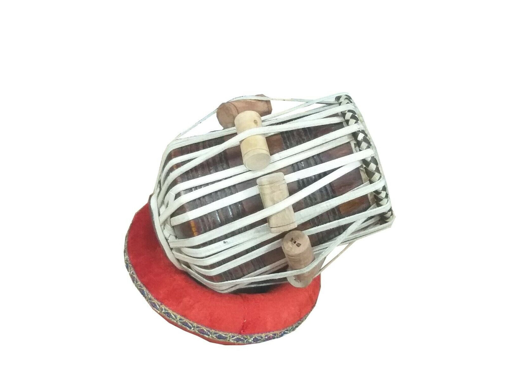 Tabla Drum Set~2.5 Kg Black Painted Designer Bayan~Wooden Dayan