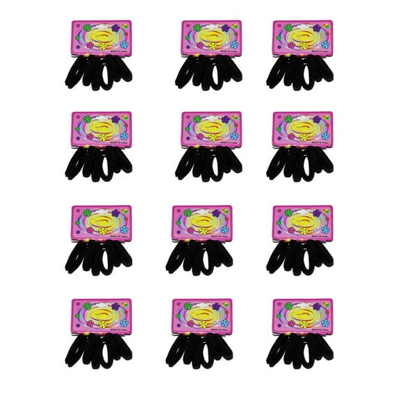 Ligas para Peinar el cabello DreamCo Supplies 72 Pcs negras