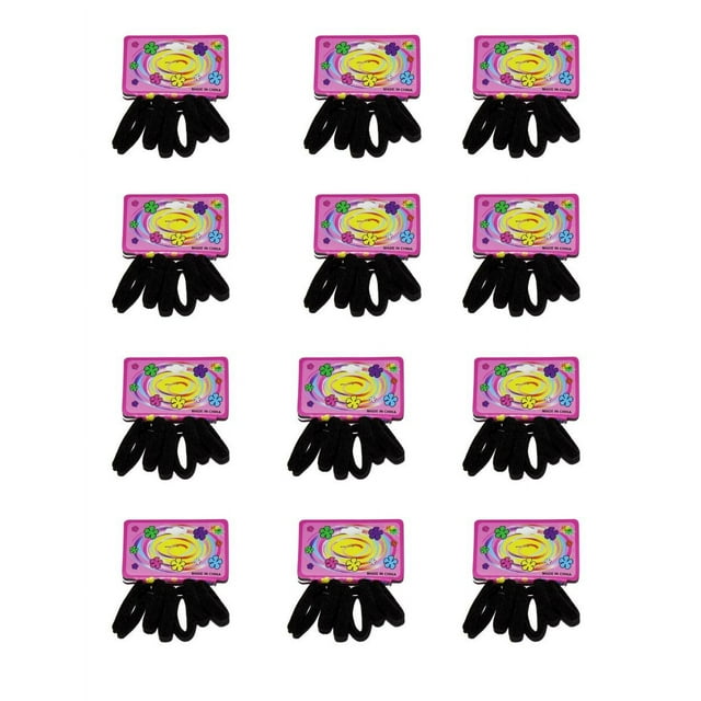 Ligas para Peinar el cabello DreamCo Supplies 72 Pcs negras
