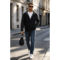 thumbnail image 6 of Zehisen Men's Fleece Winter Coat Warm Sweatshirts Zip Up Hoodie Heavyweight Sherpa Lined Fall Winter Jacket Black Gray S, 6 of 8